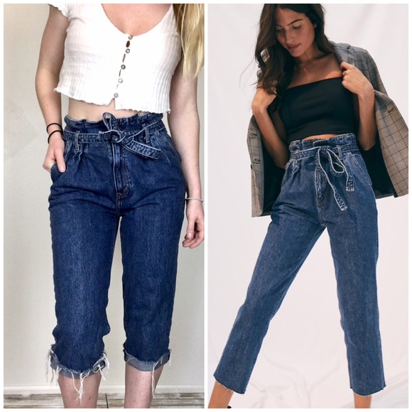 Abercrombie & Fitch Denim - Abercrombie & Fitch | Paperbag Waist Mom Jeans
